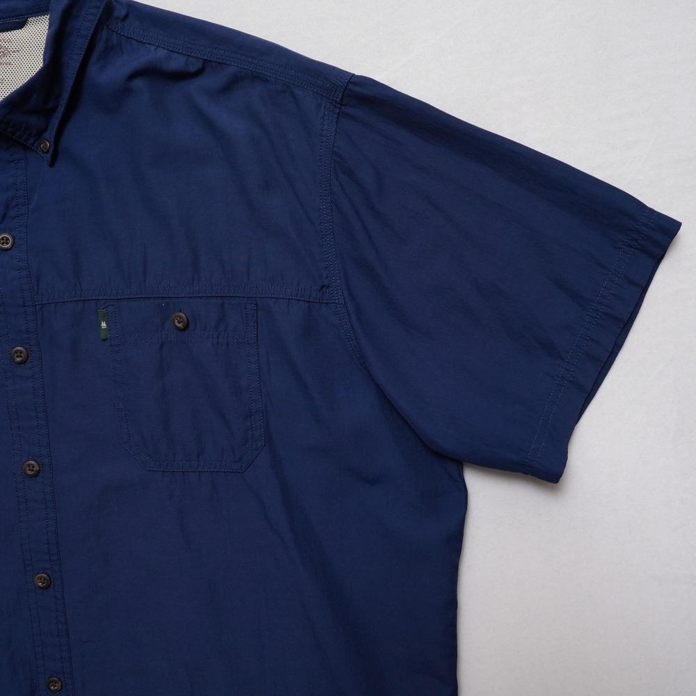 G.H. Bass Mens 2XL Navy Utility Shirt Button Down Outdoor Workwear - Picture 5 of 14
